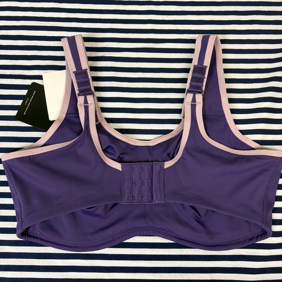 Women's Wacoal Purple Underwire Sports Bra 38DD - Picture 6 of 12